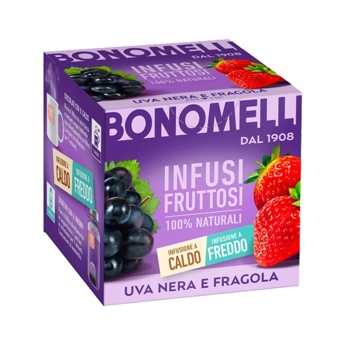 Թեյ «Bonomelli» սև խաղող/ելակ 23գ
